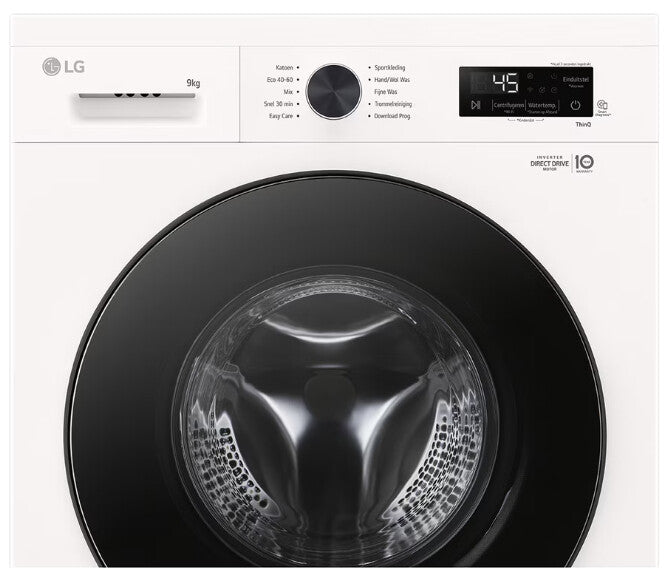 LG F4X1009NWB wasmachine Voorlader 9 kg 1310 RPM Wit
