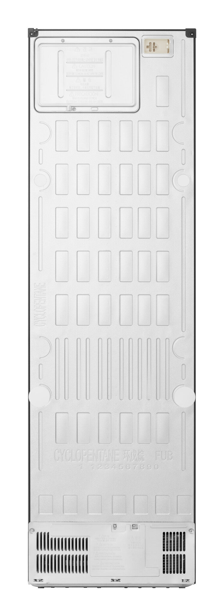 LG GBBS312AEV Vrijstaand 333 l Zwart