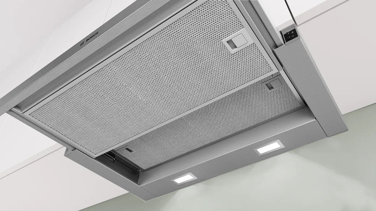 Bosch Serie 2 DFM064W55 afzuigkap Semi-inbouw (uittrekbaar) Metallic, Zilver 394 m³/uur