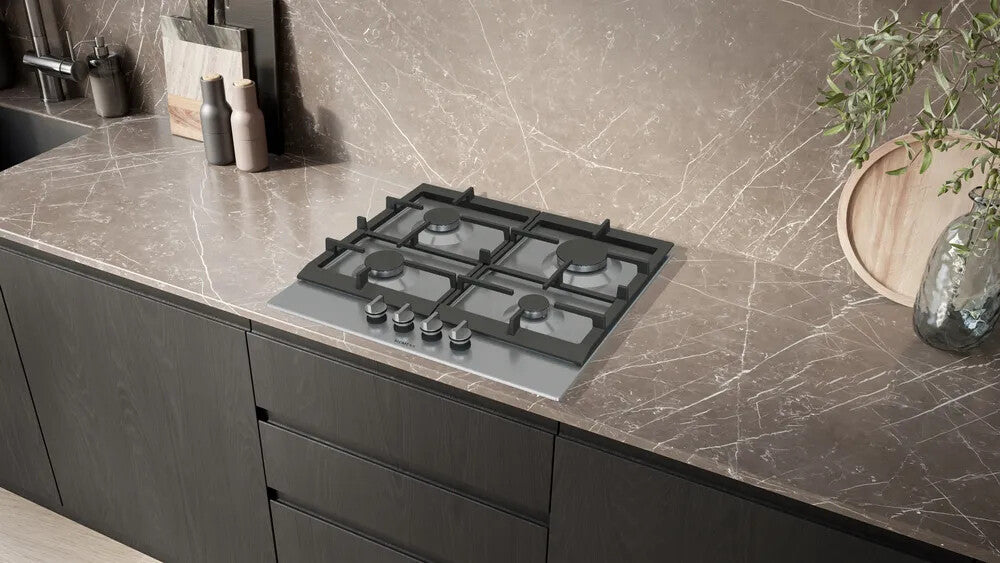 Siemens iQ500 EC6A5PI90N kookplaat Roestvrijstaal Ingebouwd 60 cm Gaskookplaat 4 zone(s)