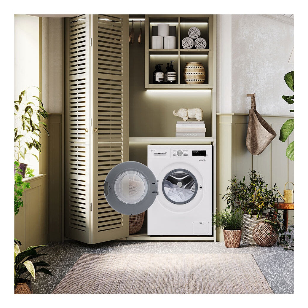 LG F4X1008NWH wasmachine Voorlader 8 kg 1350 RPM Wit
