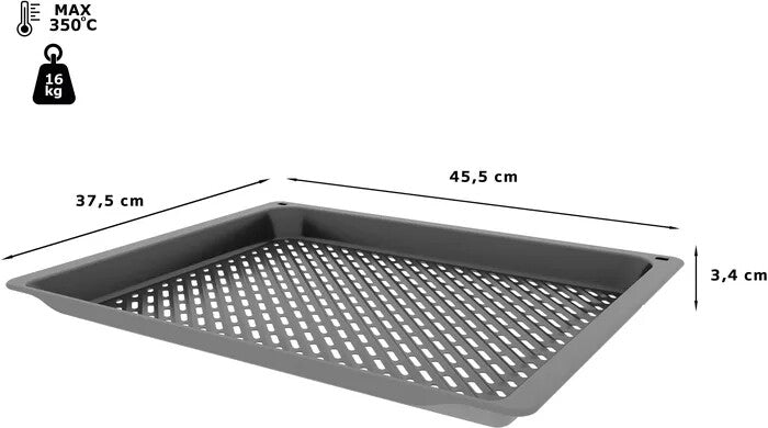 Bosch HEZ629070 ovenonderdeel & -accessoire Grillplaat Zwart Staal