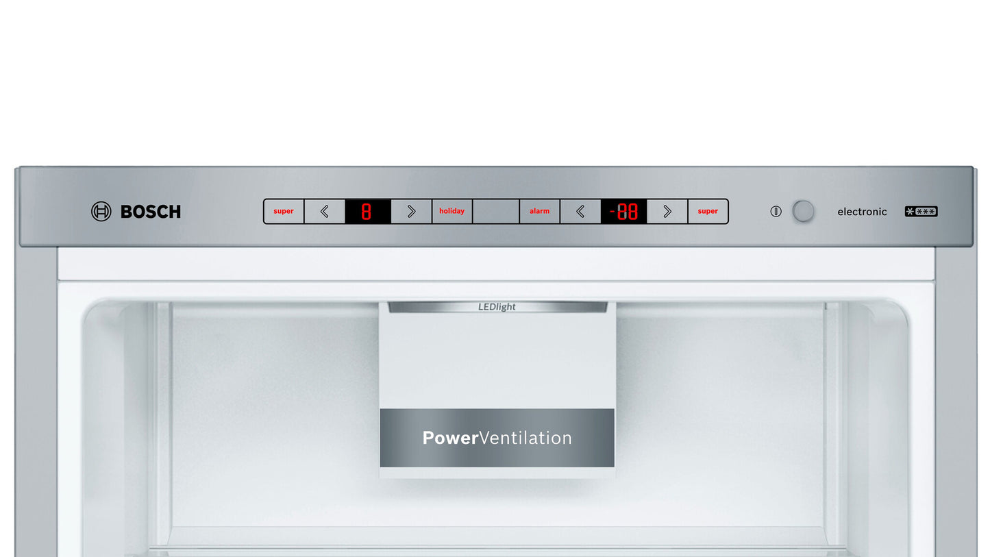 Bosch Serie 6 KGE398IBP koel-vriescombinatie Vrijstaand 343 l Roestvrijstaal