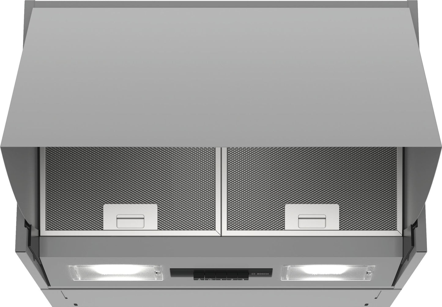 Bosch Serie 2 DEM66AC00 afzuigkap Semi-inbouw (uittrekbaar) Roestvrijstaal 625 m³/uur