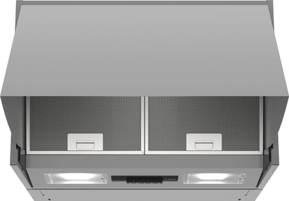 Bosch Serie 2 DEM66AC00 afzuigkap Semi-inbouw (uittrekbaar) Roestvrijstaal 625 m³/uur