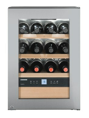 Liebherr WKes 653 GrandCru Compressorwijnkoeler Vrijstaand Roestvrijstaal 12 fles(sen)