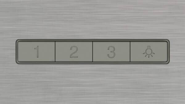 Bosch DWB63BC30 afzuigkap Muurmontage Roestvrijstaal 400 m³/uur