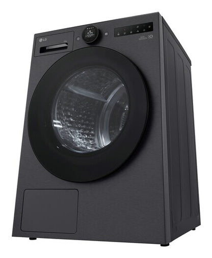 LG RT10X8B wasdroger Vrijstaand Voorlader 10 kg Zwart