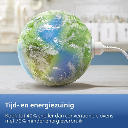 Philips 5000 series Novaplus Airfryer 5000-serie met Stoomfunctie en uitschuifbare rail 7,2 l