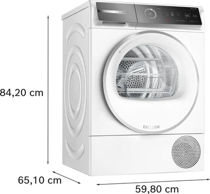 Bosch Serie 8 WQB246CENL wasdroger Vrijstaand Voorlader 9 kg Wit