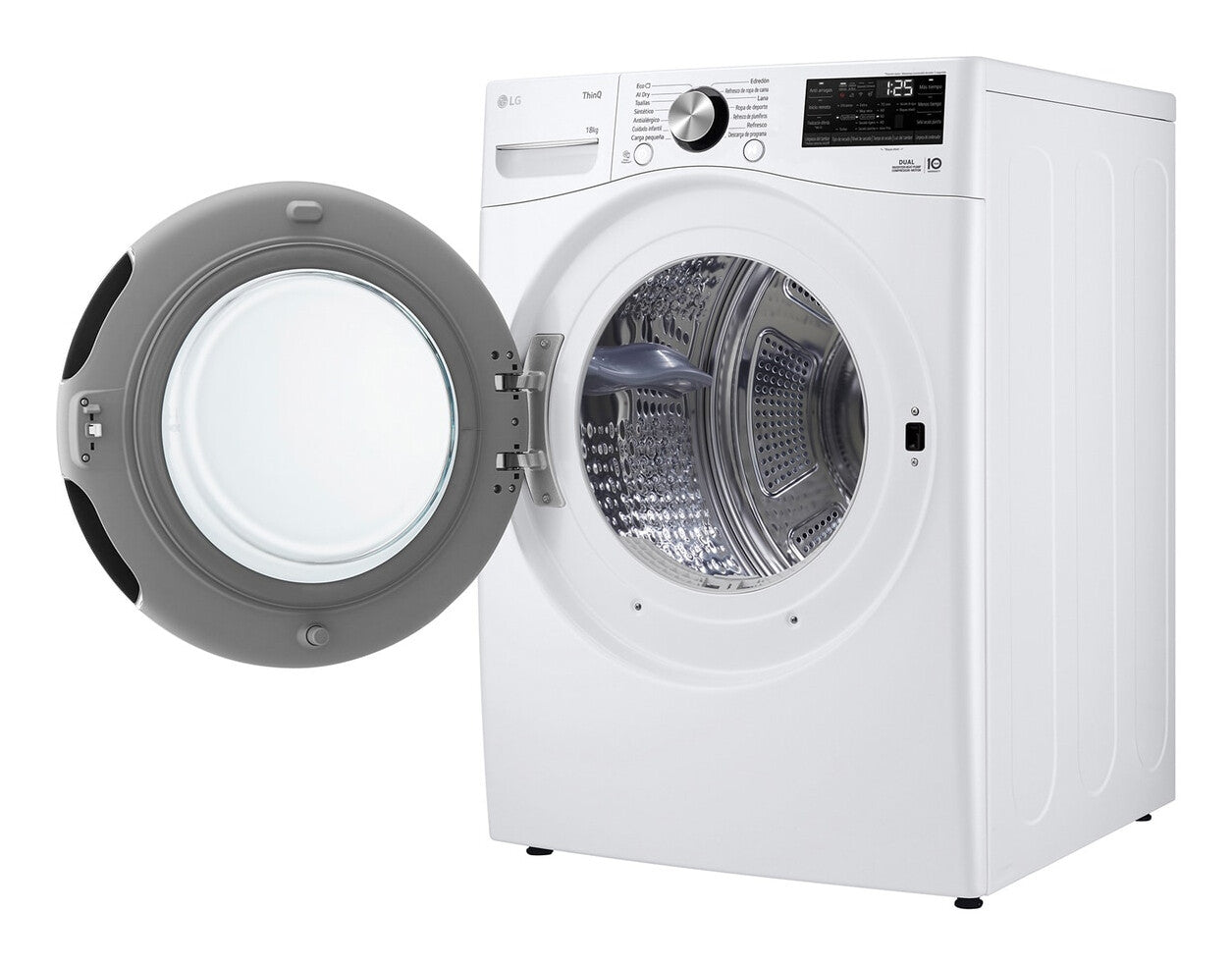 LG RH18U8AVCW wasdroger Vrijstaand Voorlader 18 kg Wit