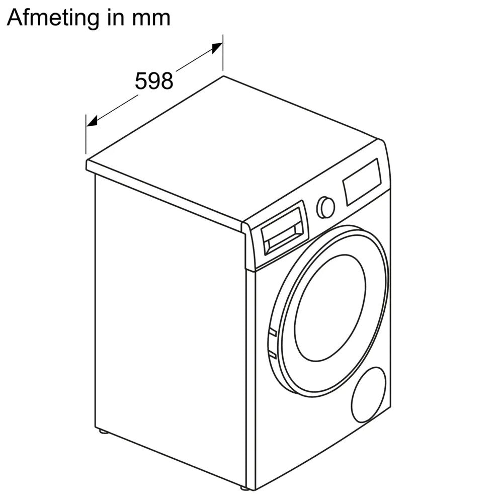 Bosch Serie 4 WNA13400NL Was-droogcombinatie Vrijstaand Voorlader Wit