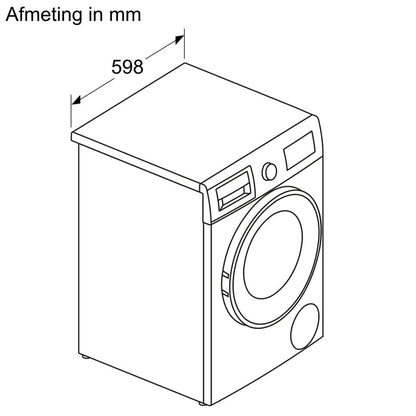 Bosch Serie 4 WNA13400NL Was-droogcombinatie Vrijstaand Voorlader Wit
