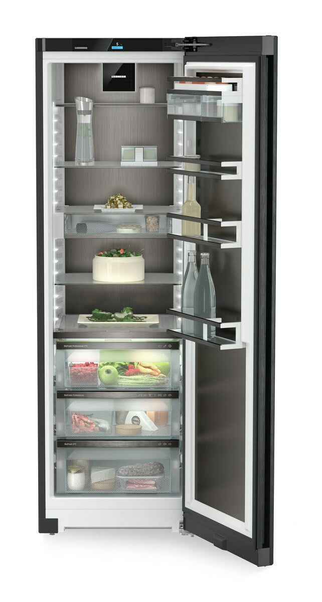 Liebherr RBbsc 528i Peak BioFresh koelkast Vrijstaand 384 l Zwart, Roestvrijstaal