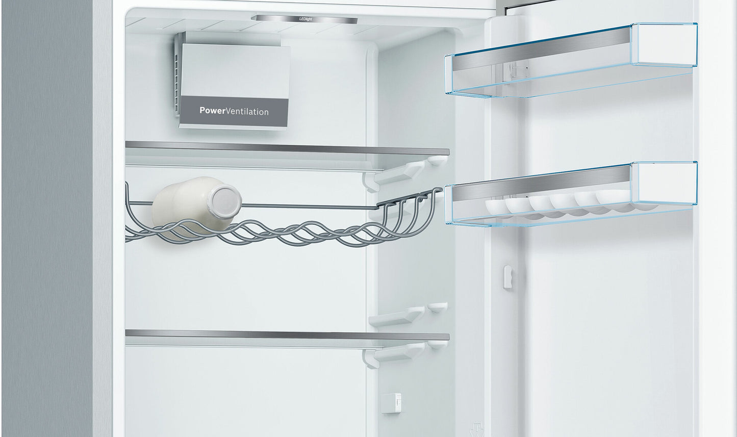 Bosch Serie 6 KGE36ALCA koel-vriescombinatie Vrijstaand 308 l Roestvrijstaal