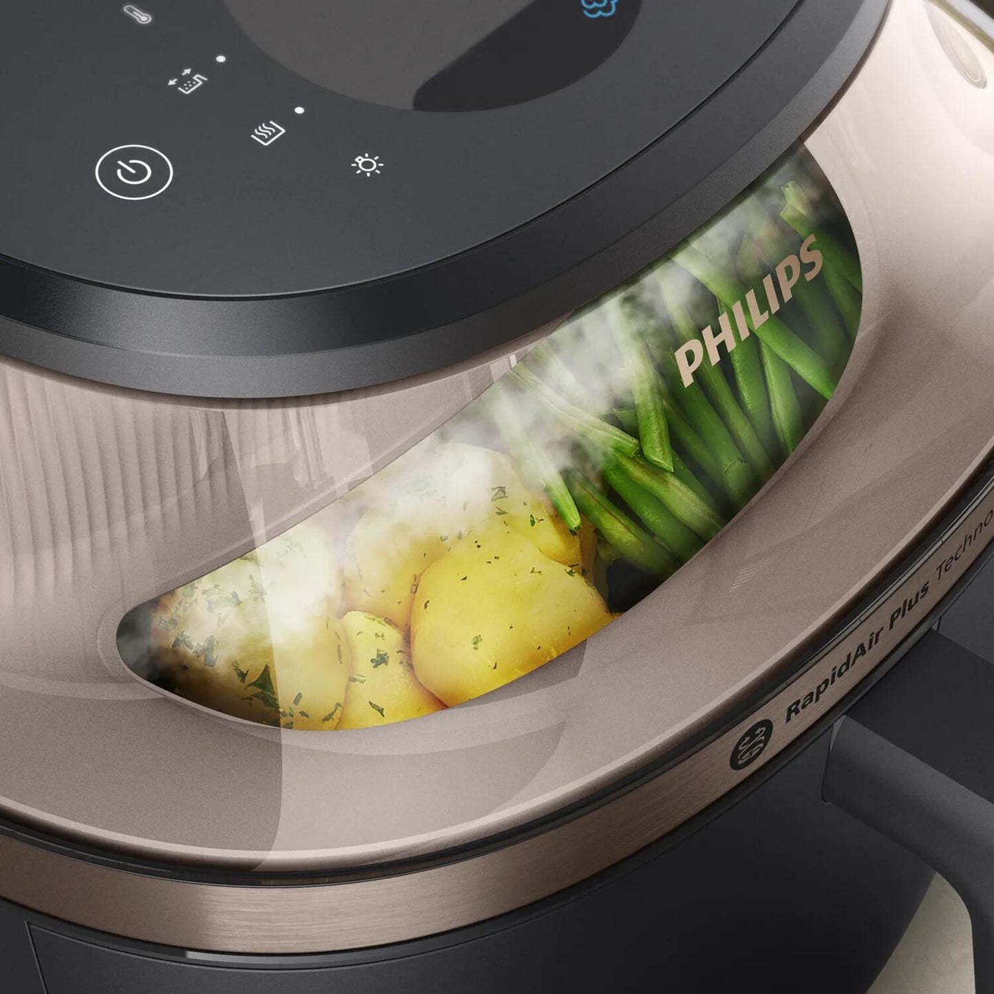 Philips 5000 series Novaplus Airfryer 5000-serie met Stoomfunctie en uitschuifbare rail 7,2 l