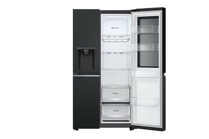 LG InstaView GSGV80EPLD amerikaanse koelkast Vrijstaand 635 l Zwart, Grafiet