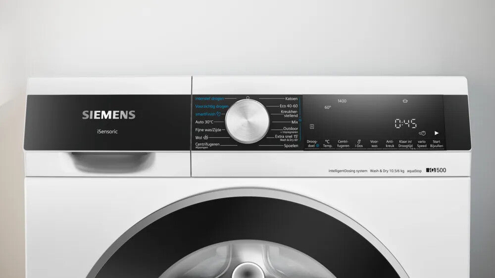 Siemens iQ700 WN54G2A7NL Was-droogcombinatie Vrijstaand Voorlader Wit