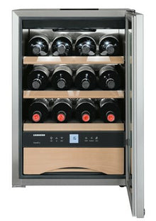 Liebherr WKes 653 GrandCru Compressorwijnkoeler Vrijstaand Roestvrijstaal 12 fles(sen)