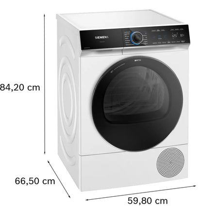 Siemens iQ700 WQ46B2CENL wasdroger Vrijstaand Voorlader 9 kg Wit