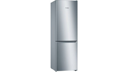 Bosch Serie 2 KGN33NLEB koel-vriescombinatie Vrijstaand 282 l Roestvrijstaal