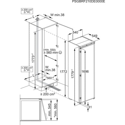 AEG TB7NA181ES Vrieskast Ingebouwd 212 l Wit