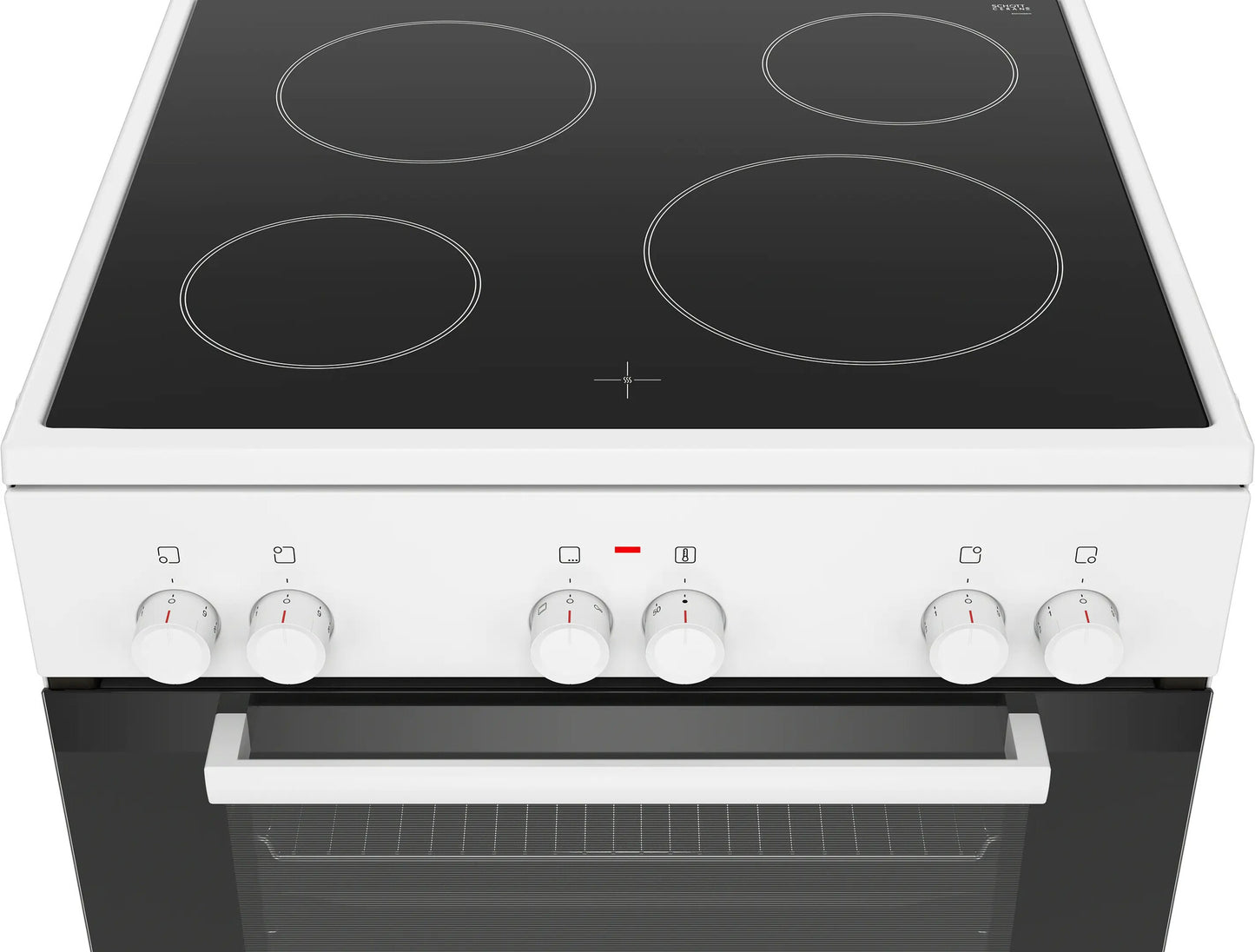 Bosch Serie 2 HKA004020U fornuis Vrijstaand fornuis Electrisch Keramisch Wit