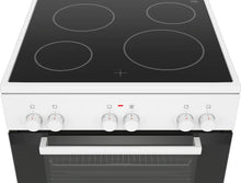Bosch Serie 2 HKA004020U fornuis Vrijstaand fornuis Electrisch Keramisch Wit