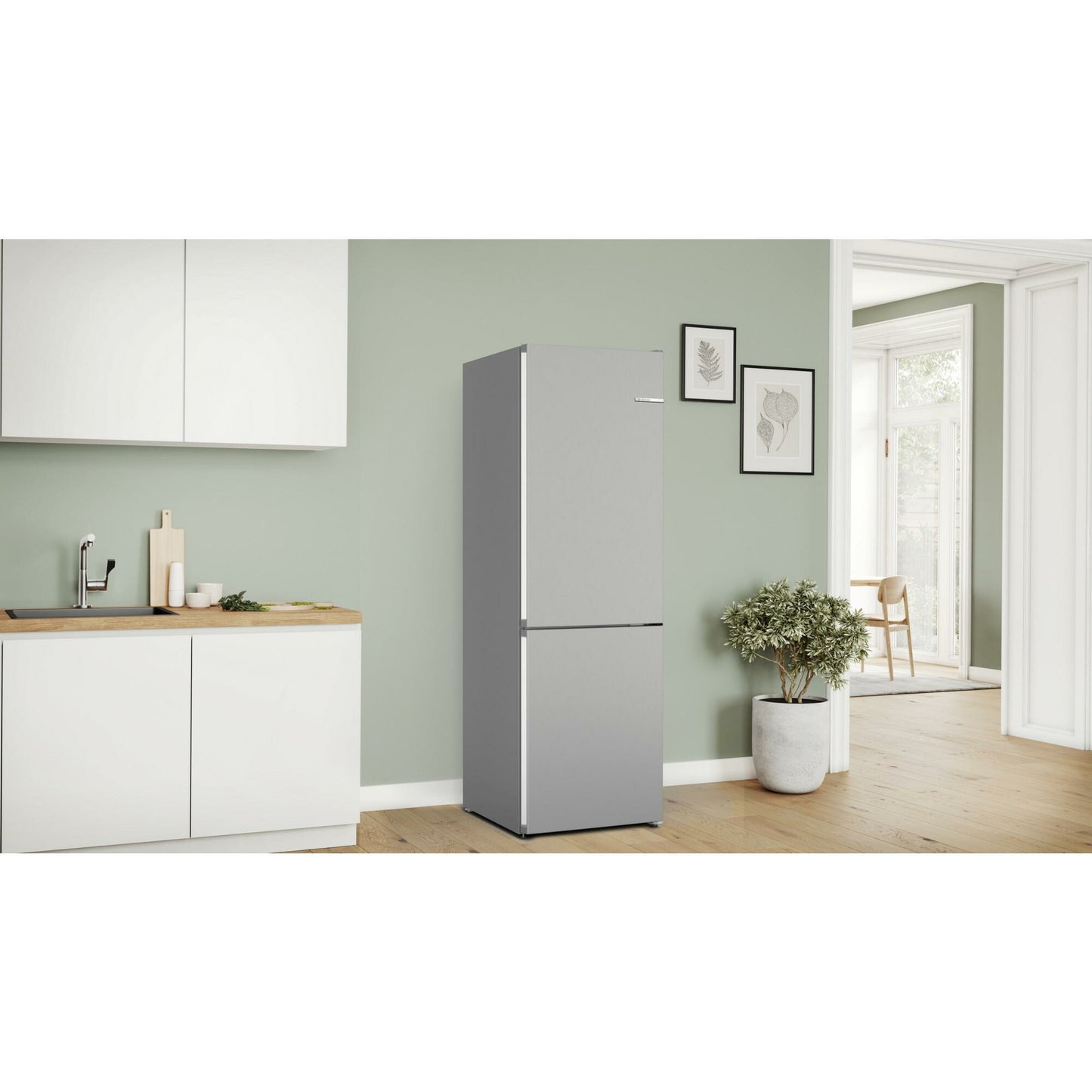 Bosch KGN362LBF koel-vriescombinatie Vrijstaand 321 l Roestvrijstaal