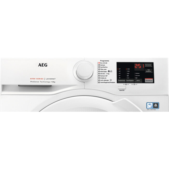 AEG LF628600 wasmachine Voorlader 8 kg 1600 RPM Wit