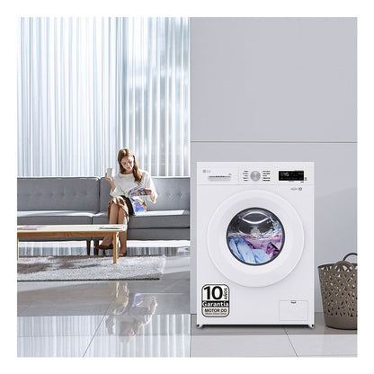 LG F4X1008NWH wasmachine Voorlader 8 kg 1350 RPM Wit