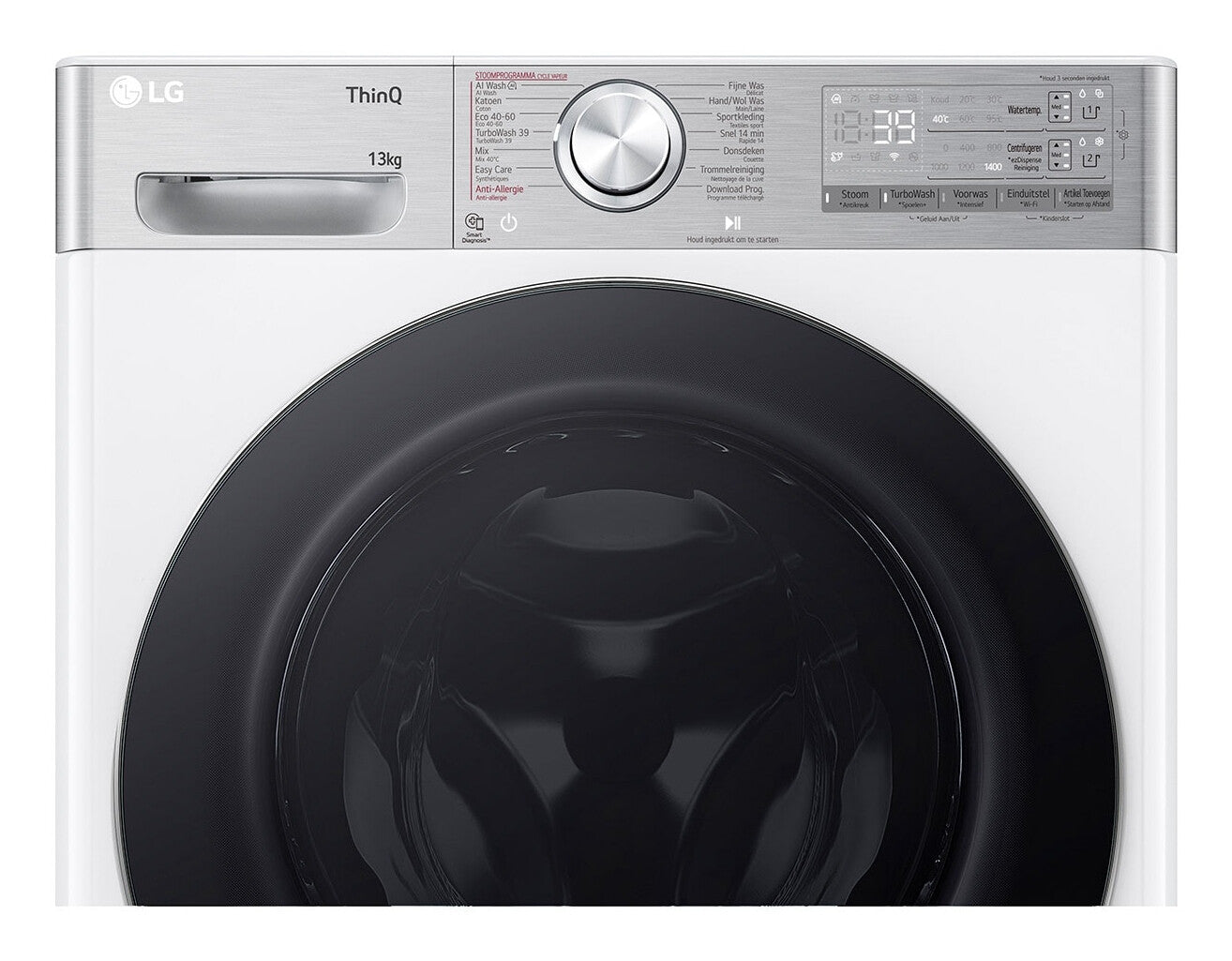 LG F4WR9513S2W wasmachine Voorlader 13 kg 1360 RPM Wit