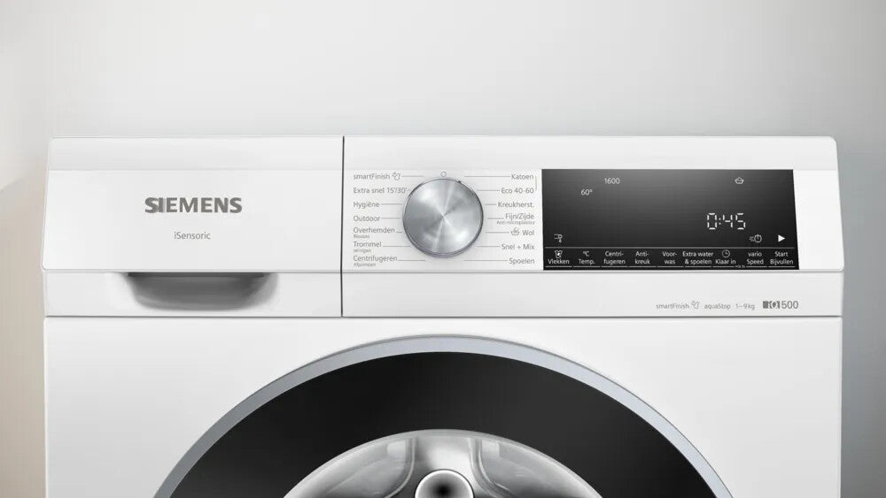 Siemens iQ500 WG46G2ZWNL wasmachine Voorlader 9 kg 1600 RPM Wit
