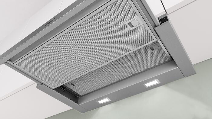 Bosch DFL064W54 afzuigkap Semi-inbouw (uittrekbaar) Metallic, Zilver 394 m³/uur