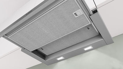 Bosch DFL064W54 afzuigkap Semi-inbouw (uittrekbaar) Metallic, Zilver 394 m³/uur