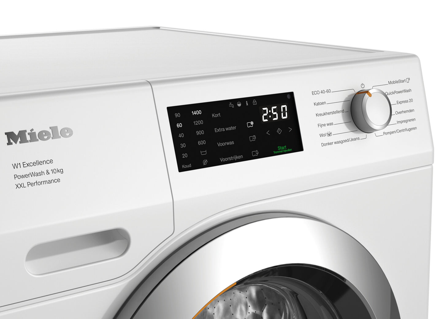 Miele WEK375WPS wasmachine Voorlader 10 kg 1400 RPM Wit