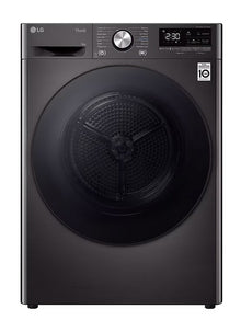 LG RH90V9ZVEN wasdroger Vrijstaand Voorlader 9 kg Zwart