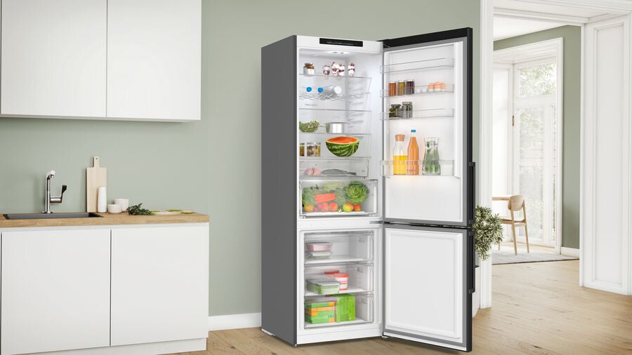Bosch Serie 4 KGN49VXCT koel-vriescombinatie Vrijstaand 440 l Roestvrijstaal