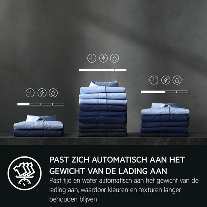 AEG Series 7000 LWR7676BI Was-droogcombinatie Ingebouwd Voorlader Wit