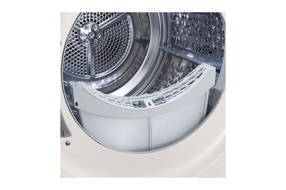 LG RT90X8 wasdroger Vrijstaand Voorlader 9 kg Wit