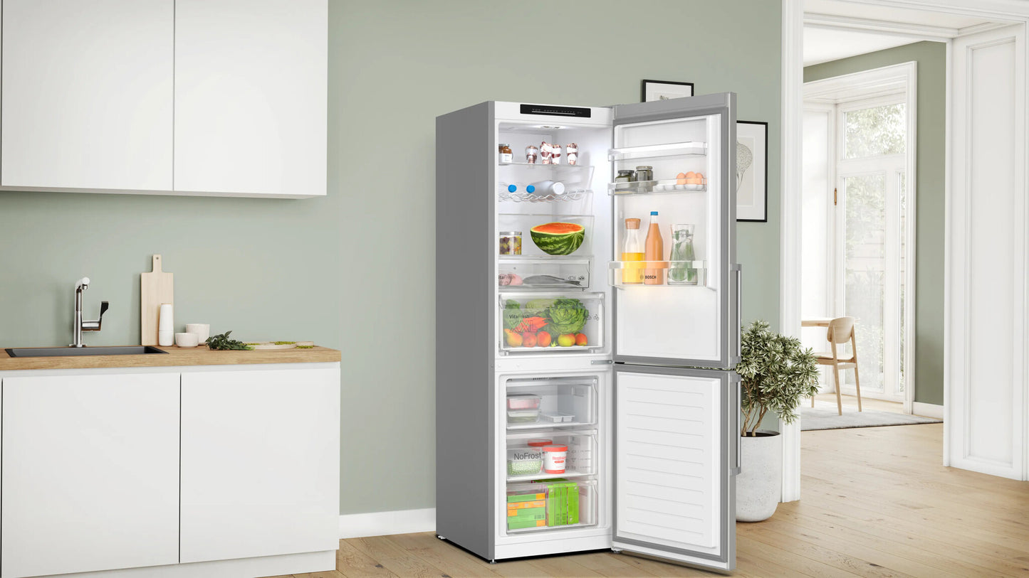Bosch Serie 4 KGN36VICT koel-vriescombinatie Vrijstaand 321 l Roestvrijstaal