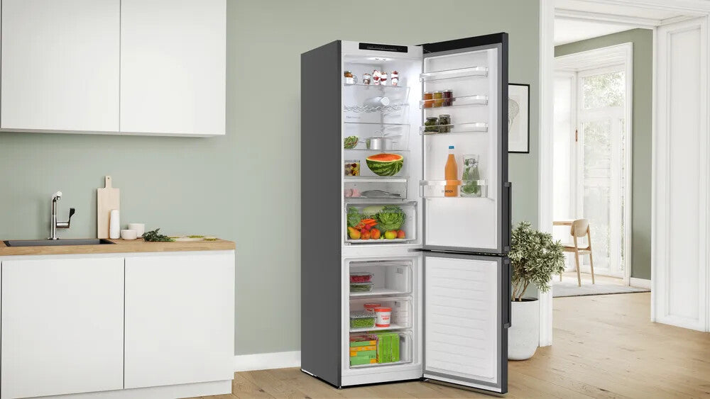 Bosch KGN39VXAU koel-vriescombinatie Vrijstaand 363 l Zwart