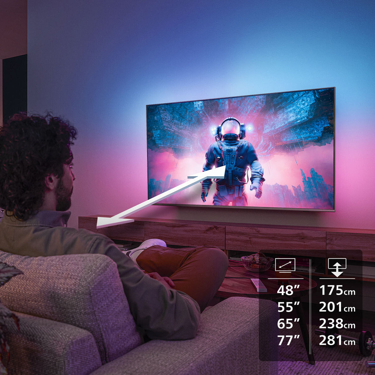 Philips 55OLED76012 139,7 cm (55") 4K Ultra HD Smart TV Wifi Zwart
