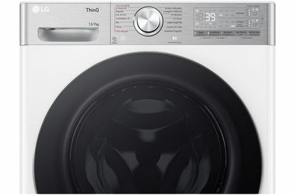LG F4DR9537S2W Was-droogcombinatie Vrijstaand Voorlader Wit