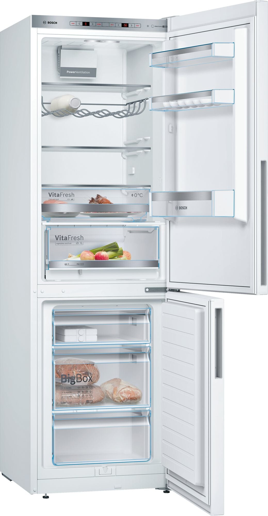 Bosch Serie 6 KGE36AWCA koel-vriescombinatie Vrijstaand 308 l Wit