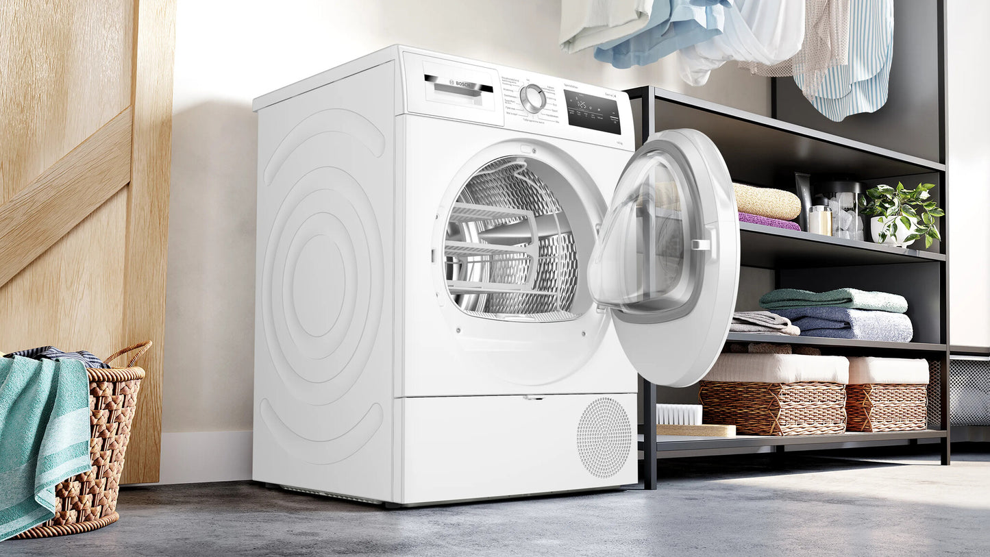 Bosch Serie 4 WTH8520MNL wasdroger Vrijstaand Voorlader 8 kg Wit