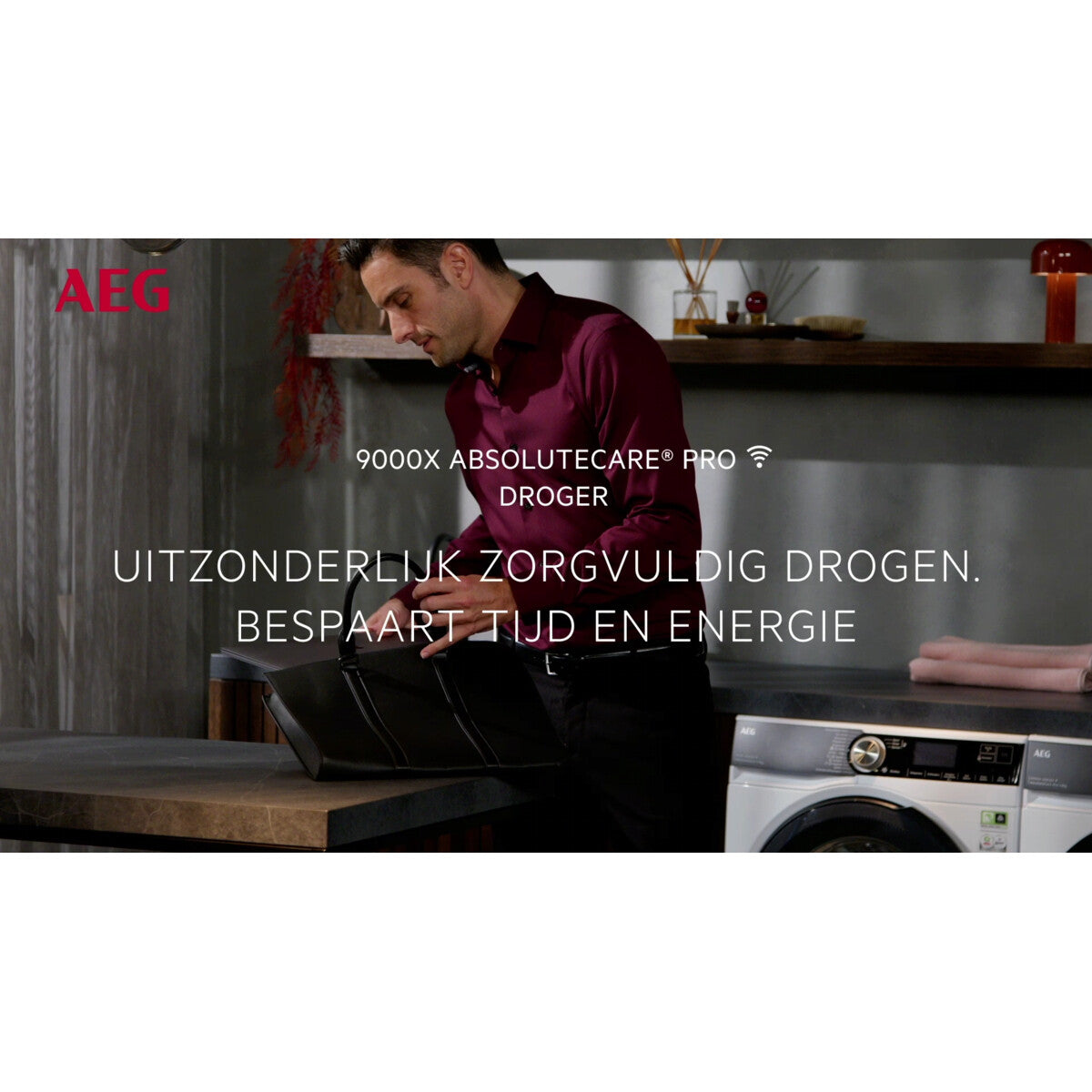 AEG Series 9000 TR97MUNCHEN wasdroger Vrijstaand Voorlader 9 kg Wit
