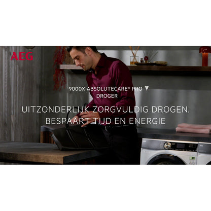 AEG Series 9000 TR97MUNCHEN wasdroger Vrijstaand Voorlader 9 kg Wit