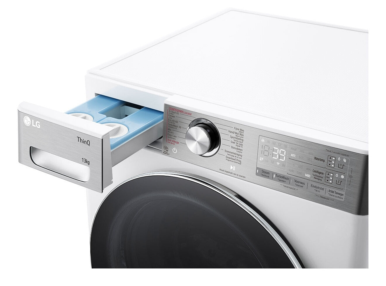 LG F4WR9513S2W wasmachine Voorlader 13 kg 1360 RPM Wit