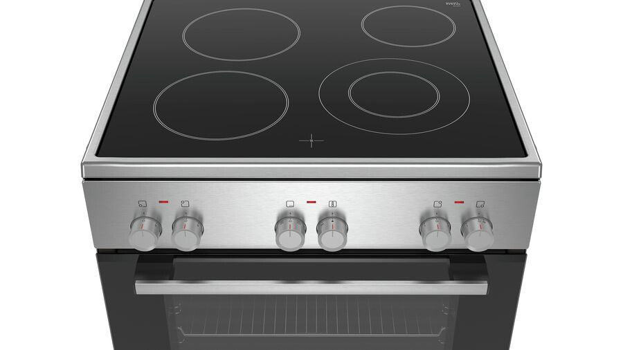 Bosch Serie 2 HKA090150 fornuis Vrijstaand fornuis Electrisch Keramisch Roestvrijstaal